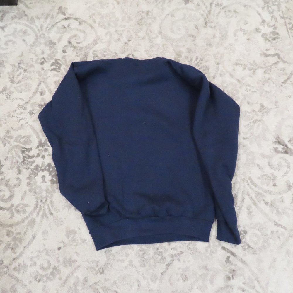 Men's Black Sweatshirt with Deer Graphic - Picture 7 of 7